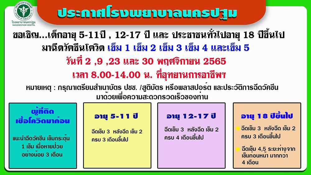 ฉีดวัคซีนโควิด