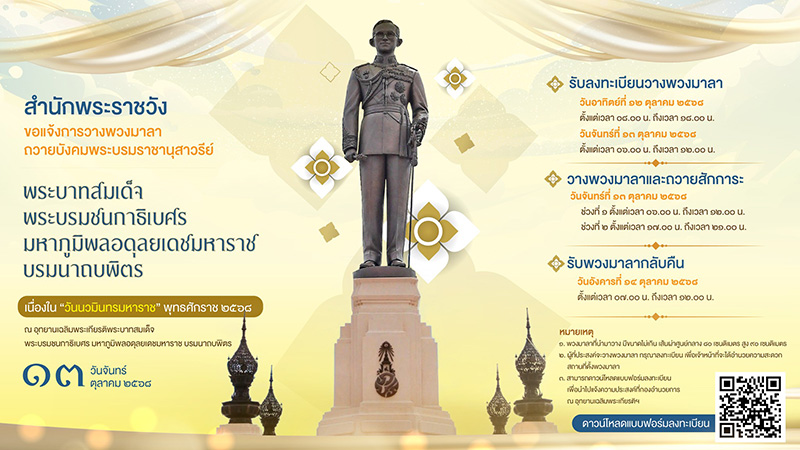 งานวันนวมินทรมหาราช 2568 อุทยานเฉลิมพระเกียรติ รัชกาลที่ 9