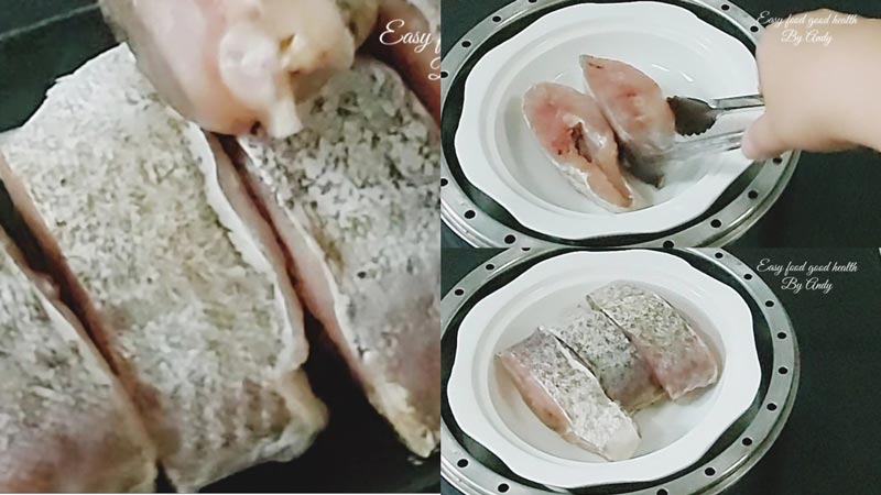 ปลาเก๋านึ่งมะนาว
