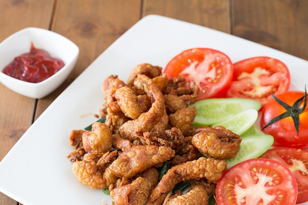 หนังไก่กรอบ