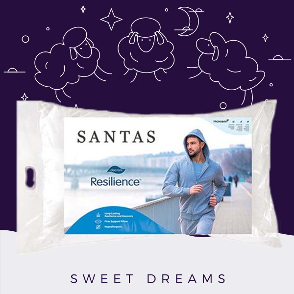 หมอนสุขภาพ Santas รุ่น SAPWDNMR19X29