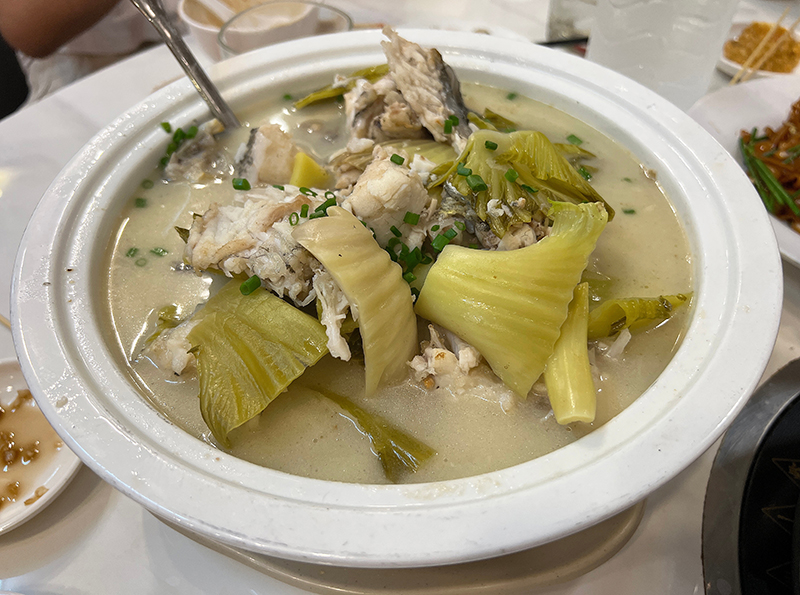 ปลาต้มผัดกาดดอง เมนูปลา ปลาต้ม สูตรอาหาร