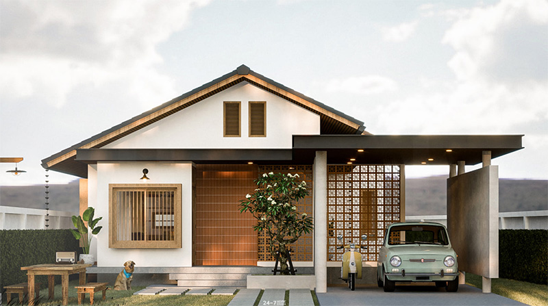 แบบบ้านชั้นเดียว