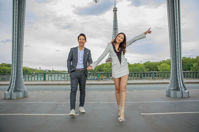 พี่แก๊ป ขอ เบนซ์ ปุณยาพร แต่งงานที่ปารีส