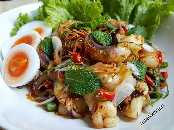 เมนูปลาหมึกยอดนิยม