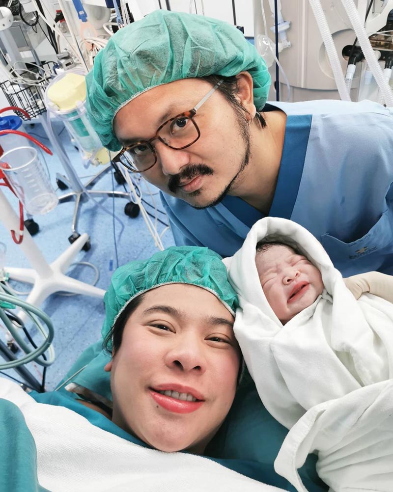 ครี พัสวีพิชญ์ คลอดลูก