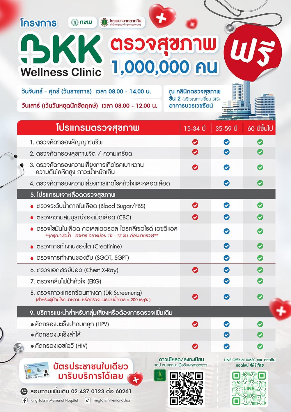 ตรวจสุขภาพฟรี กทม.