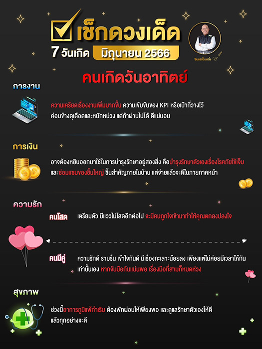 ซินแสเป็นหนึ่ง ดูดวงเดือนมิถุนายน 2566