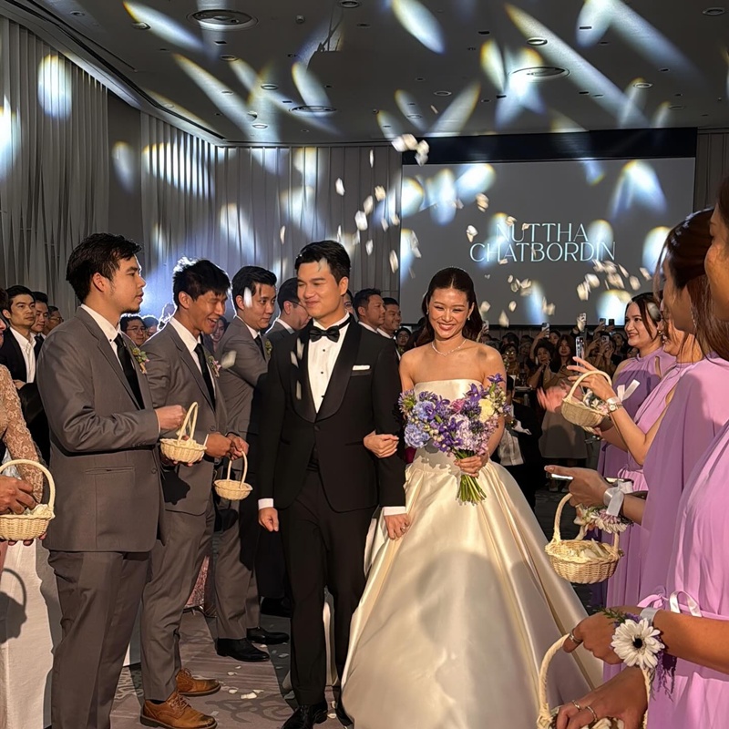 มิ้นท์ ณัฏฐา น้องสาว มิว นิษฐา เข้าพิธีแต่งงาน