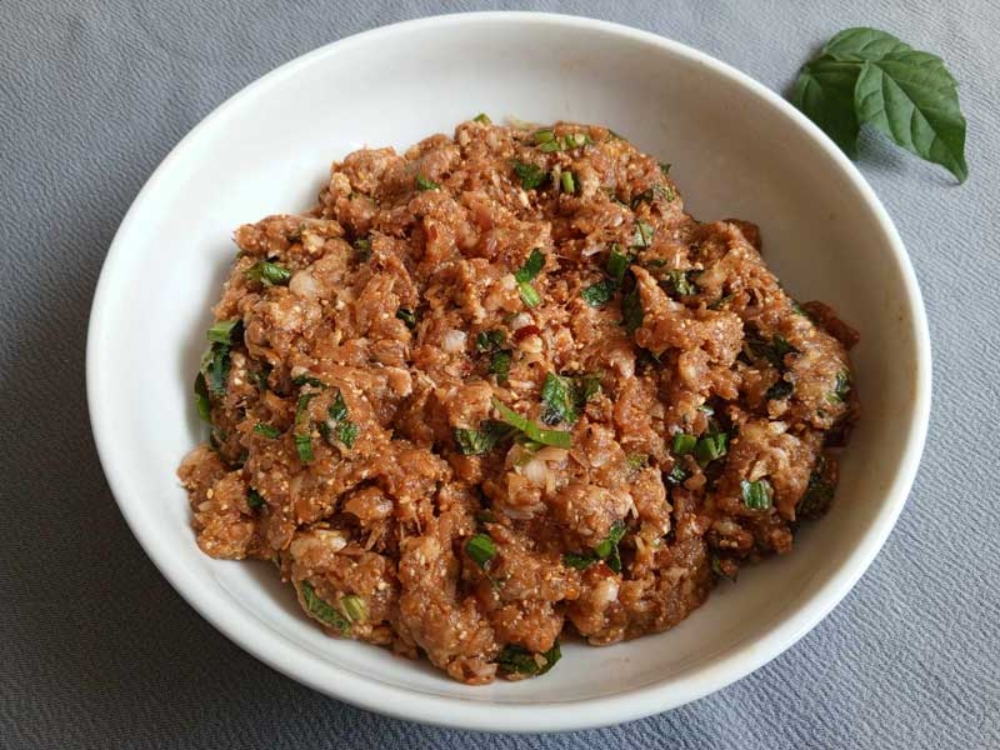 สูตรลาบหมูทอด
