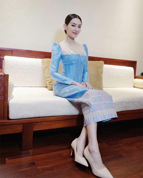 เบลล่า ราณี ชุดไปวัดดารา