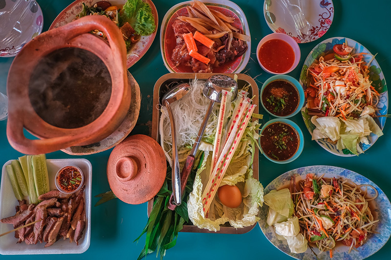 หาดทรายชุกโดน อาหาร