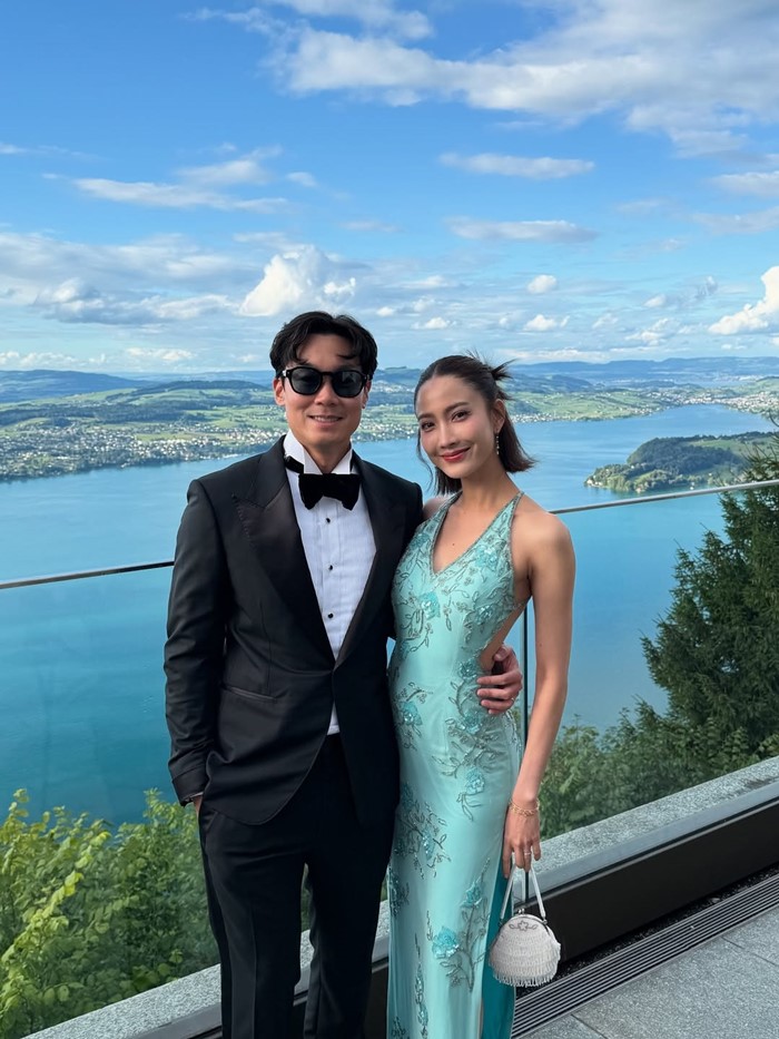 แต้ว ณฐพร ไฮโซณัย ควงคู่ร่วมงานแต่งเพื่อนที่สวิตเซอร์แลนด์