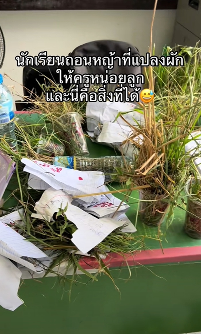 ถอนหญ้า