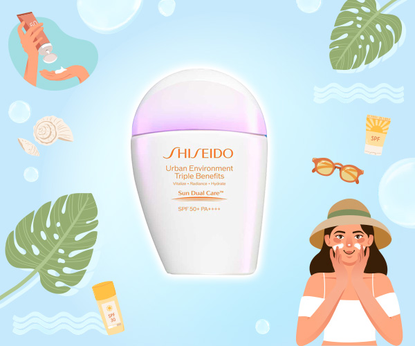 Shiseido Urban Environment Triple Beauty Suncare Emulsion SPF 50+ PA++++ ครีมกันแดด 2023 