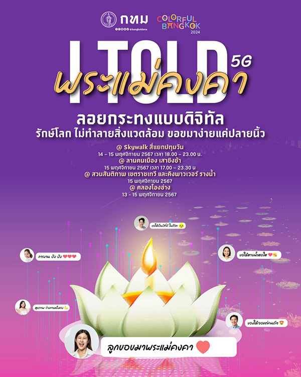 ลอยกระทงแบบดิจิทัล รักษ์โลก ไม่ทำลายสิ่งแวดล้อม ขอขมาง่ายแค่ปลายนิ้ว