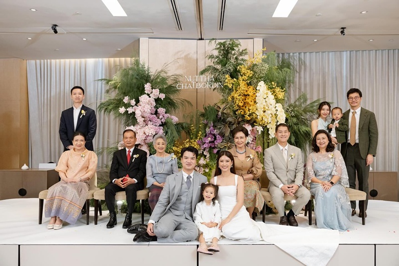 มิ้นท์ ณัฏฐา น้องสาว มิว นิษฐา เข้าพิธีแต่งงาน