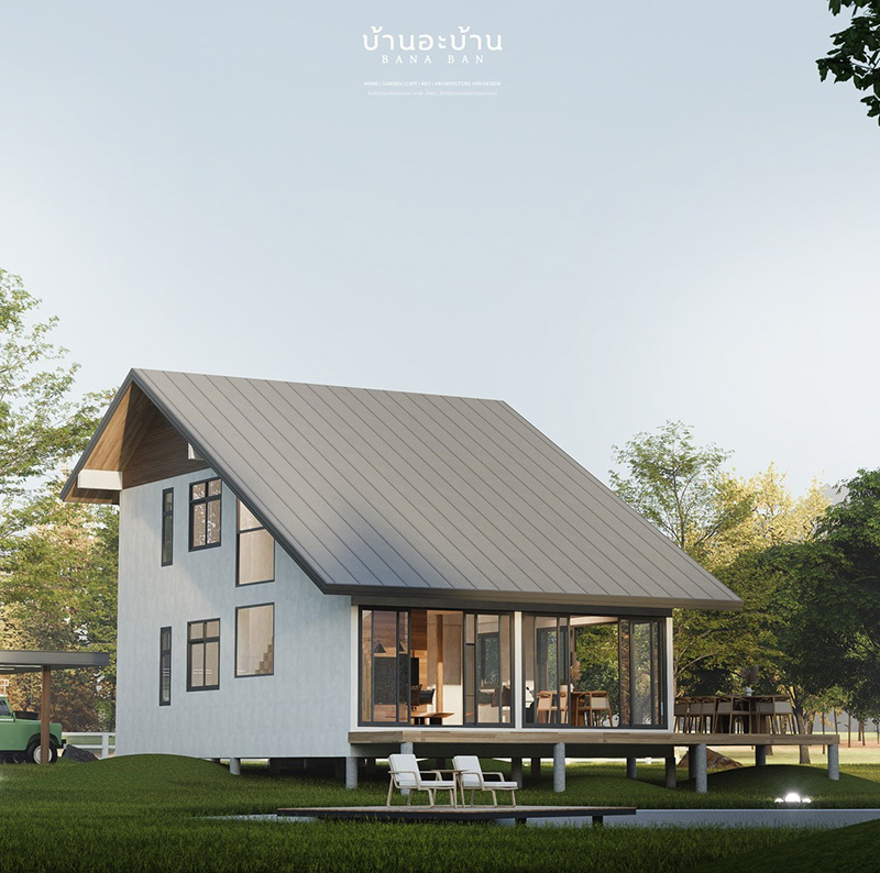 แบบบ้านทรอปิคอล เขาใหญ่