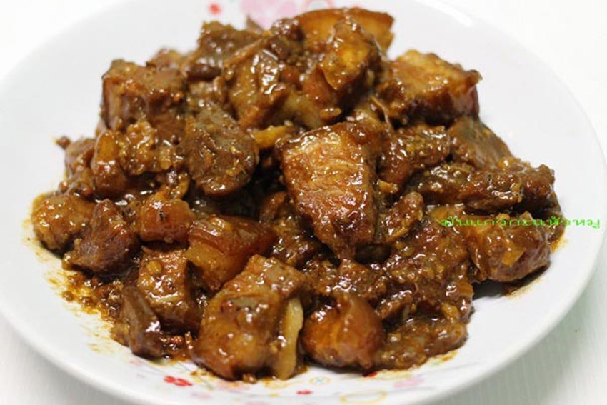 เมนูหมูสามชั้น