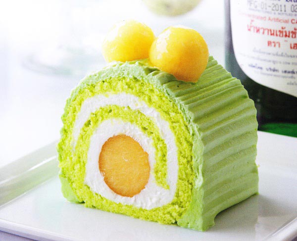 เค้กโรลแคนตาลูป 