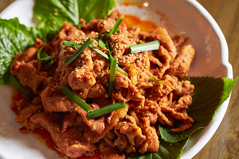 หมูผัดกิมจิ สูตรหมักนุ่ม