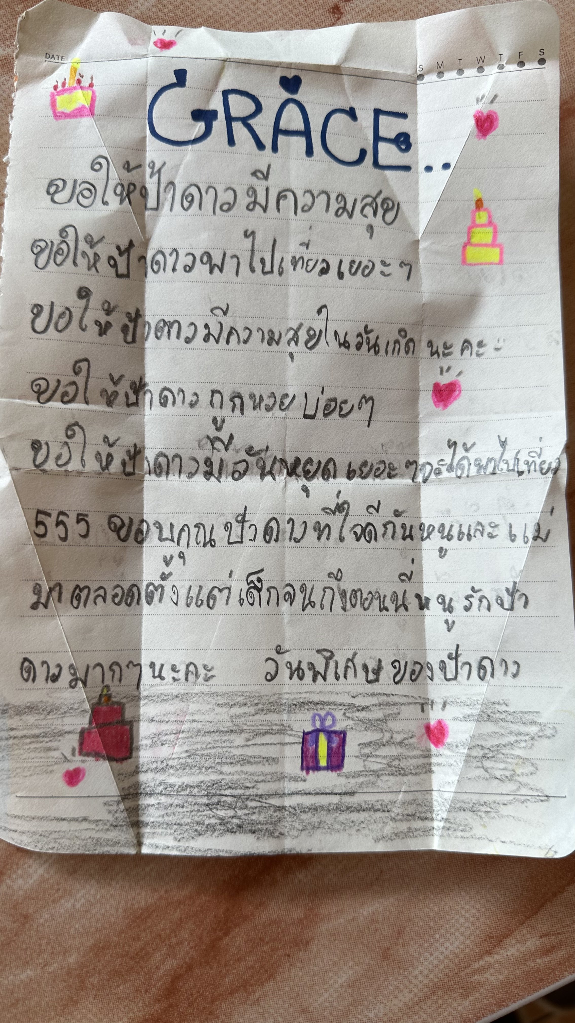 อวยพรวันเกิด