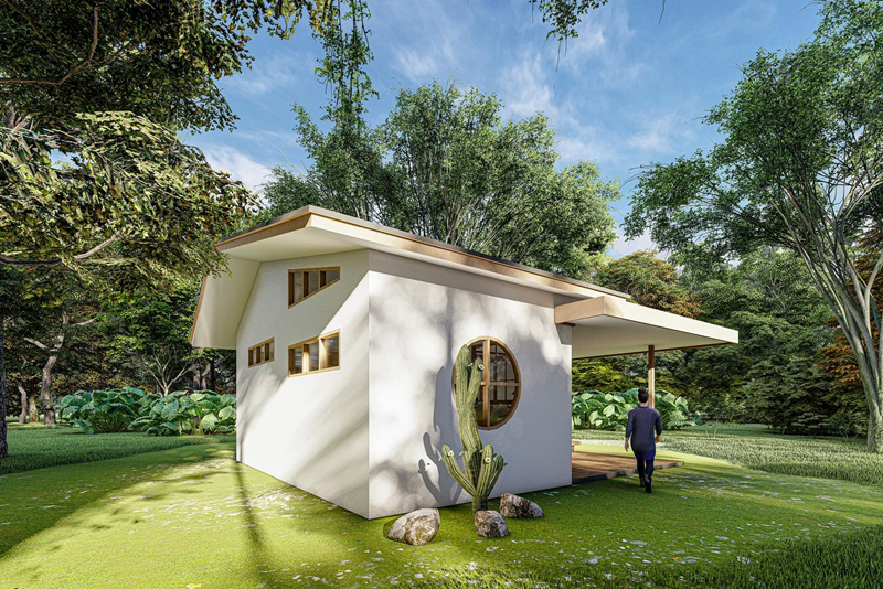 แบบบ้านชั้นเดียวในสวน