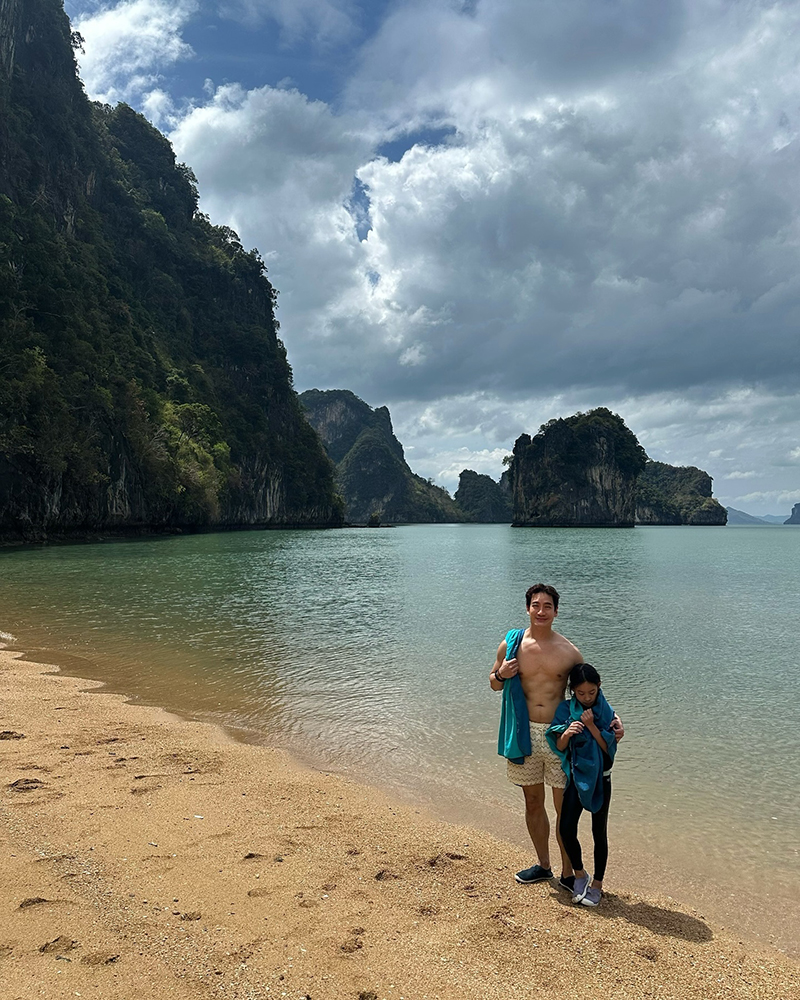 หมอโอ๊ค โอปอล์ ยกครอบครัวเที่ยวเกาะ