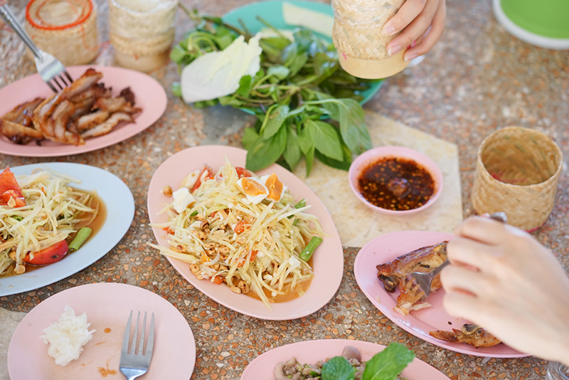 ส้มตำ เมนูอาหารวันปีใหม่ วันขึ้นปีใหม่ อาหารวันปีใหม่