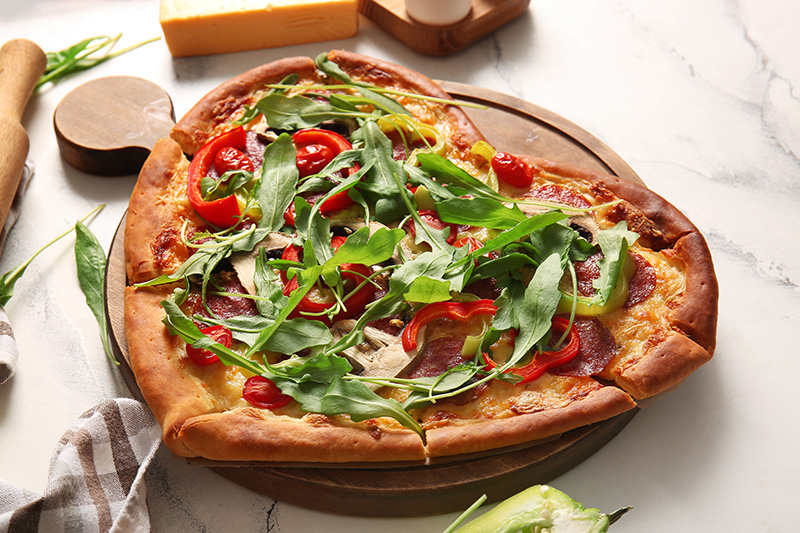 พิซซ่าเลิฟเวอร์ เมนูอาหารรูปหัวใจ ไอเดียอาหารวันวาเลนไทน์