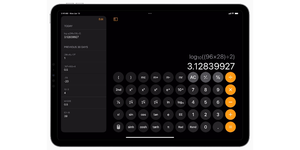เครื่องคิดเลข ipad