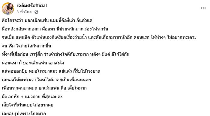 มิกซ์ เฉลิมศรี เลิก ฉลามจัส 