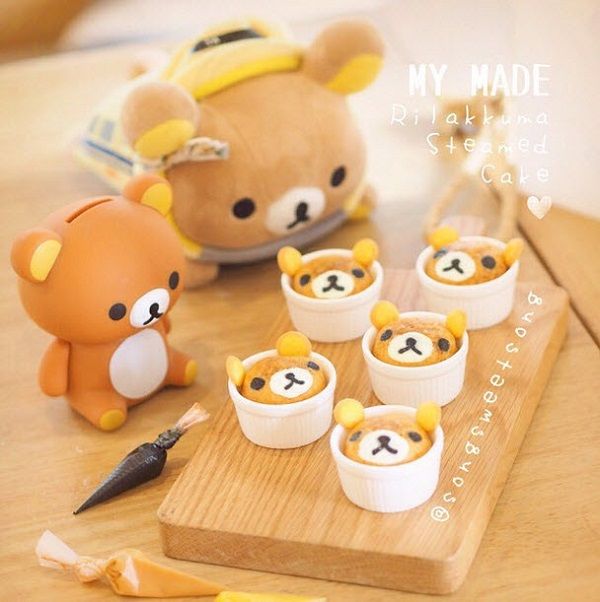 คัพเค้กนึ่งหมีริลัคคุมะ