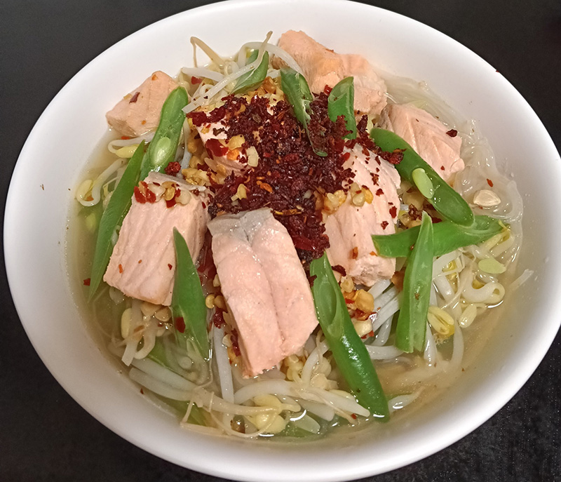 ก๋วยเตี๋ยววุ้นเส้นแซลมอน ก๋วยเตี๋ยว เมนูวุ้นเส้น สูตรอาหาร