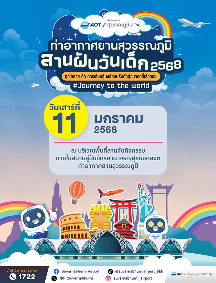 งานวันเด็ก 2568 ท่าอากาศยานสุวรรณภูมิ