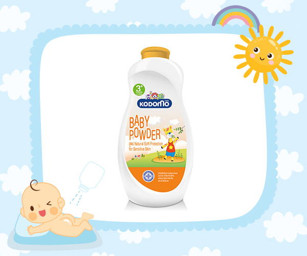 Kodomo Baby Powder สูตร Natural Soft Protection