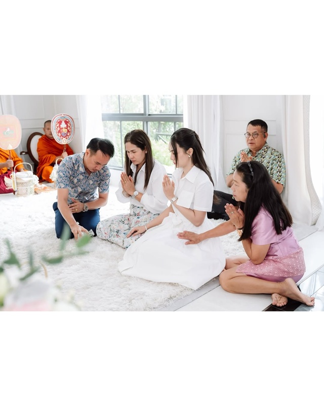 เปิดบ้าน ผู้กองแคท อาทิติยา ทำบุญขึ้นบ้านใหม่