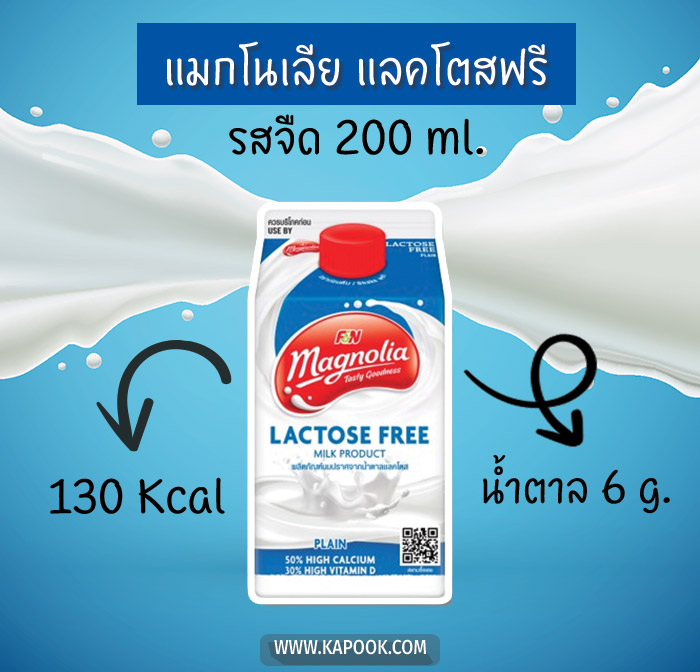 นมแลคโตสฟรี แมกโนเลีย