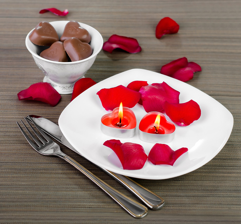 โต๊ะของหวานธีมวาเลนไทน์