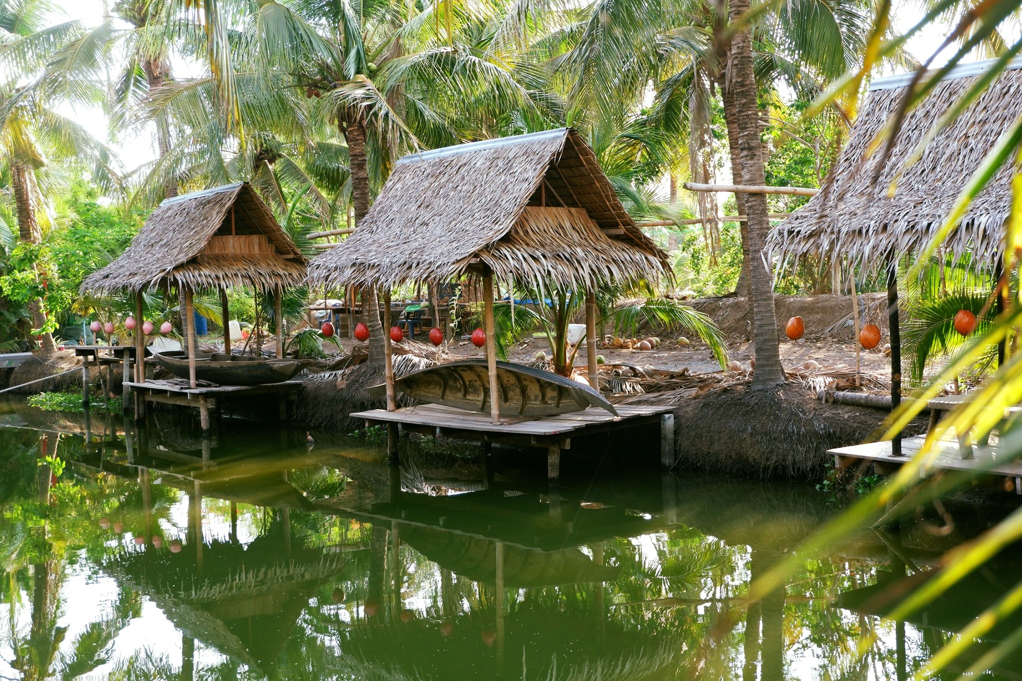 คาเฟ่ในสวนมะพร้าว
