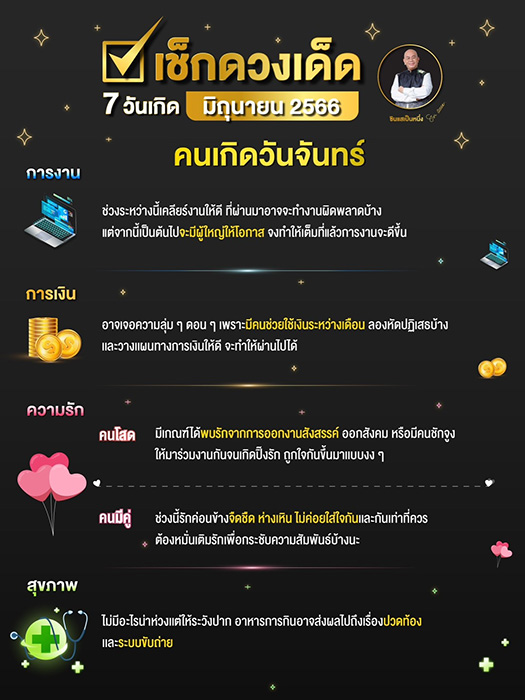 ซินแสเป็นหนึ่ง ดูดวงเดือนมิถุนายน 2566