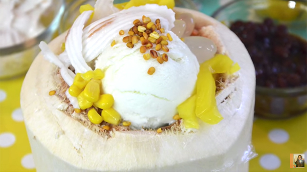 ไอศกรีมกะทิ สูตรใช้เครื่อง