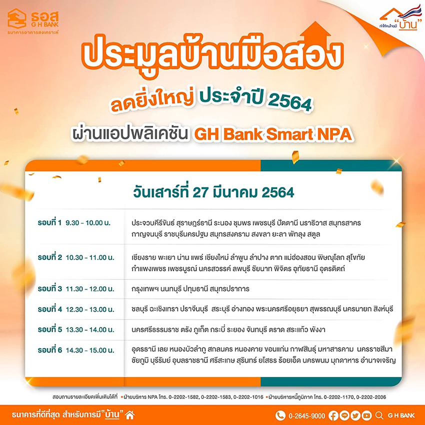 ธอส. เปิดประมูลบ้านมือสอง