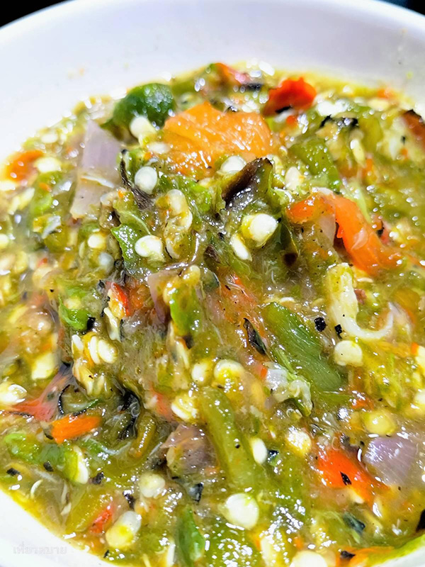 สูตรน้ำพริกขี้กา เมนูน้ำพริก เมนูอาหารไทย อาหารเพื่อสุขภาพ สูตรอาหาร