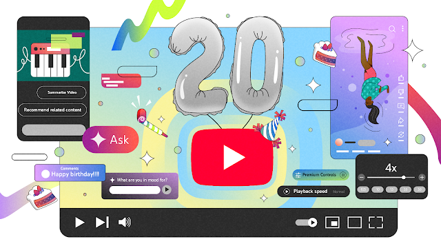 YouTube ฉลองครบรอบ 20 ปี