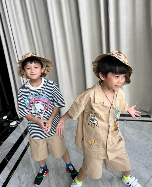 น้องสายฟ้า-น้องพายุ ลูกแฝดดารา