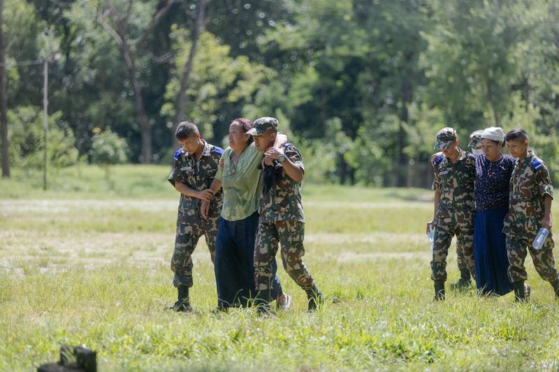 ภาพน้ำท่วมเนปาล