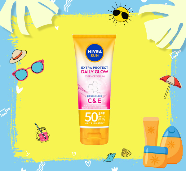 Nivea Sun Extra Protect Daily Glow C&E Serum SPF50 PA+++ ครีมกันแดด