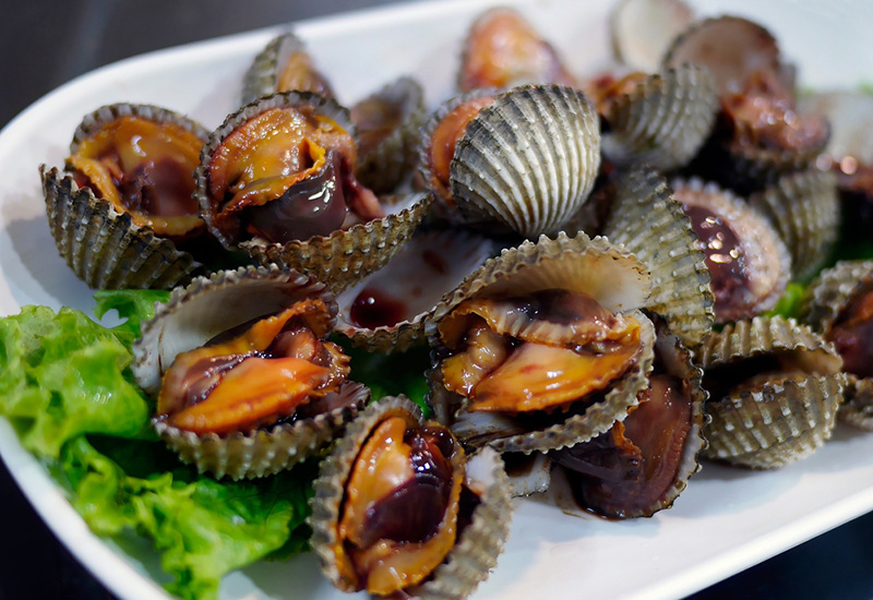 หอยแครงลวก / เผา เมนูอาหารไหว้เช็งเม้ง อาหารวันไหว้เจ้า เมนูอาหารอื่น ๆ