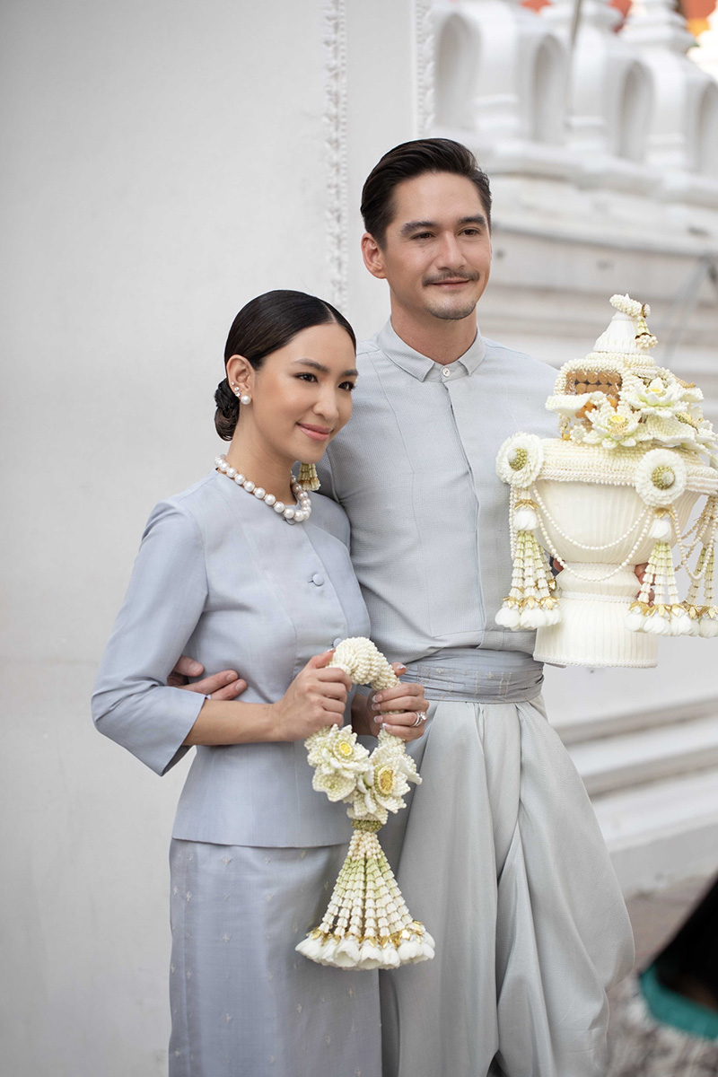 เปิดภาพงานเช้า อนันดา ณัฐ ณิชชา เข้าพิธีมงคลสมรสชื่นมื่น